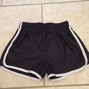 Sport wind stripe black short athletic girls M8/10